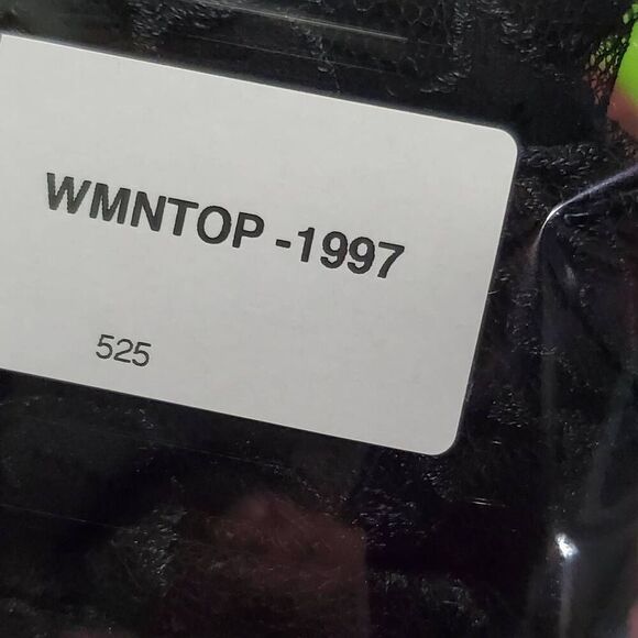 Banana Republic Black Lace Short Sleeve Top Size XS Floral Sheer Overlay Stretch - Picture 8 of 8